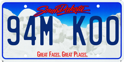 SD license plate 94MK00