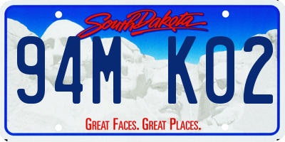 SD license plate 94MK02