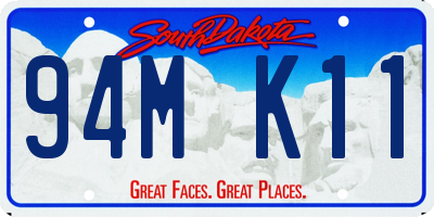 SD license plate 94MK11