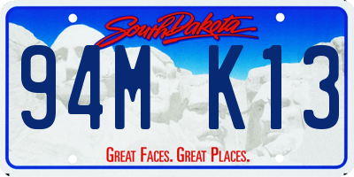 SD license plate 94MK13
