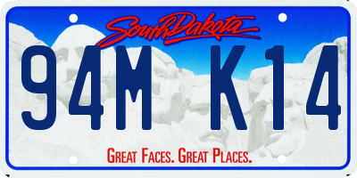 SD license plate 94MK14