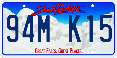 SD license plate 94MK15