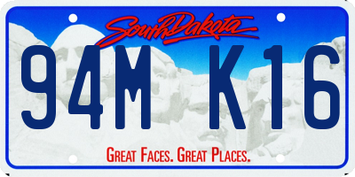 SD license plate 94MK16