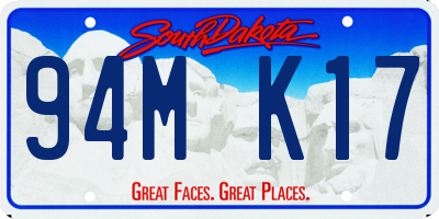 SD license plate 94MK17