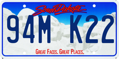 SD license plate 94MK22