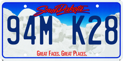 SD license plate 94MK28