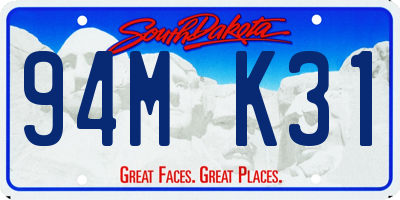 SD license plate 94MK31