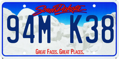 SD license plate 94MK38