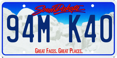 SD license plate 94MK40