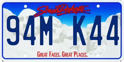 SD license plate 94MK44
