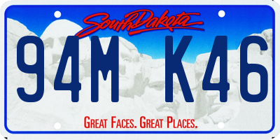 SD license plate 94MK46
