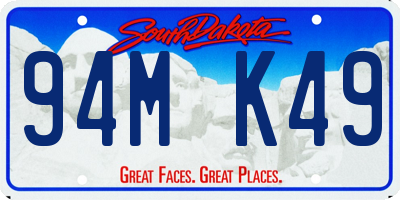 SD license plate 94MK49