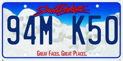 SD license plate 94MK50