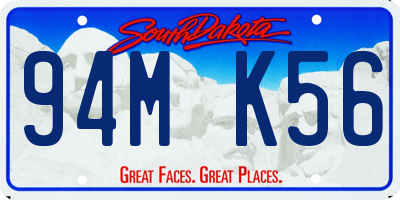 SD license plate 94MK56