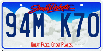 SD license plate 94MK70