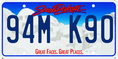 SD license plate 94MK90