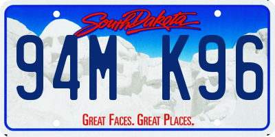 SD license plate 94MK96