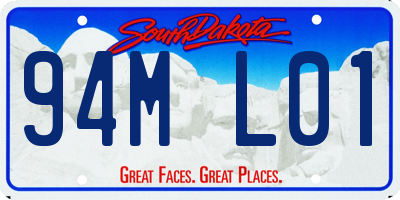 SD license plate 94ML01