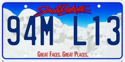 SD license plate 94ML13