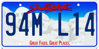 SD license plate 94ML14