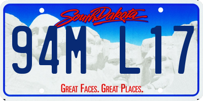 SD license plate 94ML17