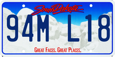 SD license plate 94ML18