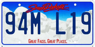 SD license plate 94ML19