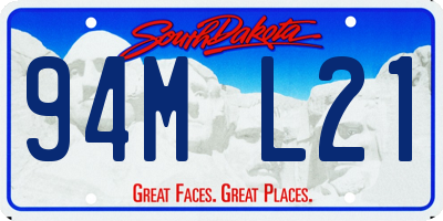 SD license plate 94ML21