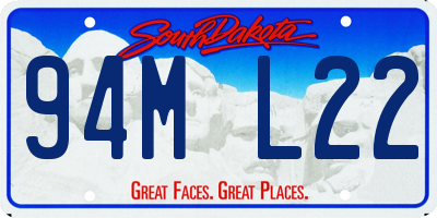 SD license plate 94ML22