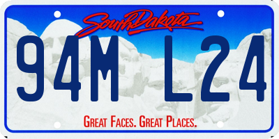 SD license plate 94ML24