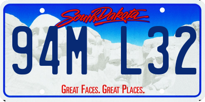 SD license plate 94ML32