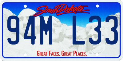 SD license plate 94ML33