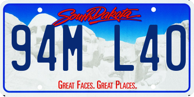 SD license plate 94ML40