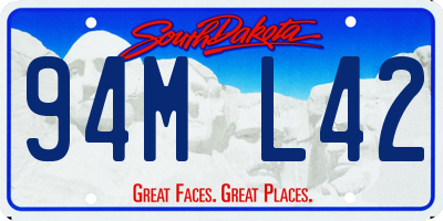 SD license plate 94ML42