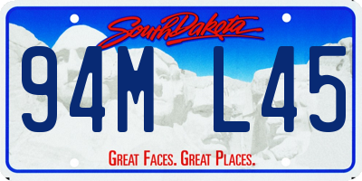 SD license plate 94ML45
