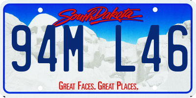 SD license plate 94ML46
