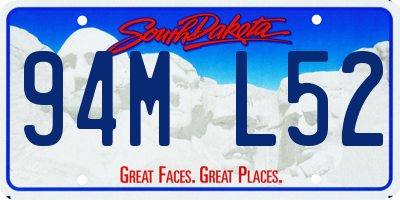 SD license plate 94ML52