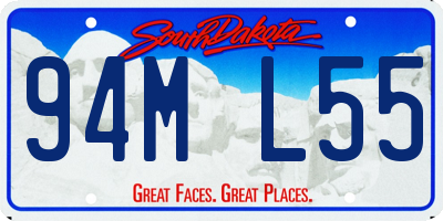 SD license plate 94ML55