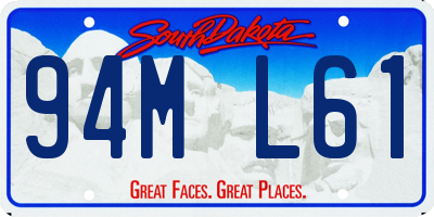 SD license plate 94ML61