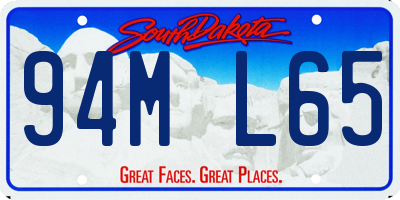 SD license plate 94ML65