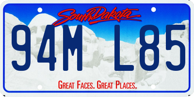 SD license plate 94ML85