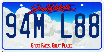 SD license plate 94ML88
