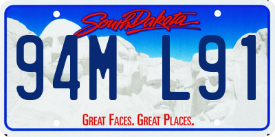 SD license plate 94ML91