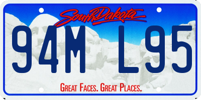 SD license plate 94ML95