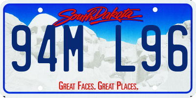 SD license plate 94ML96