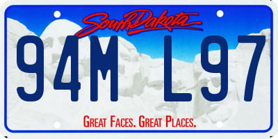 SD license plate 94ML97