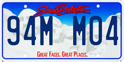SD license plate 94MM04