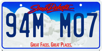 SD license plate 94MM07