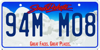 SD license plate 94MM08