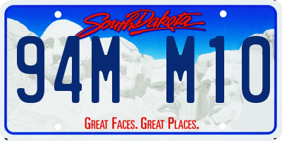 SD license plate 94MM10